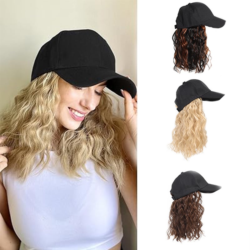 Σύντομη σγουρή περούκα με καπέλο-στυλ, τρίχες από υψηλής θερμοκρασίας σύρμα, φράντζες: ευθείες ή κεκλιμένες, στυλ Star Fashion, μηχανική επεξεργασία