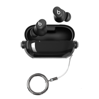 Carcasă de protecție Beats Solo Buds, carcasă transparentă PC/TPU, turnare prin injecție, portabilă, multifuncțională