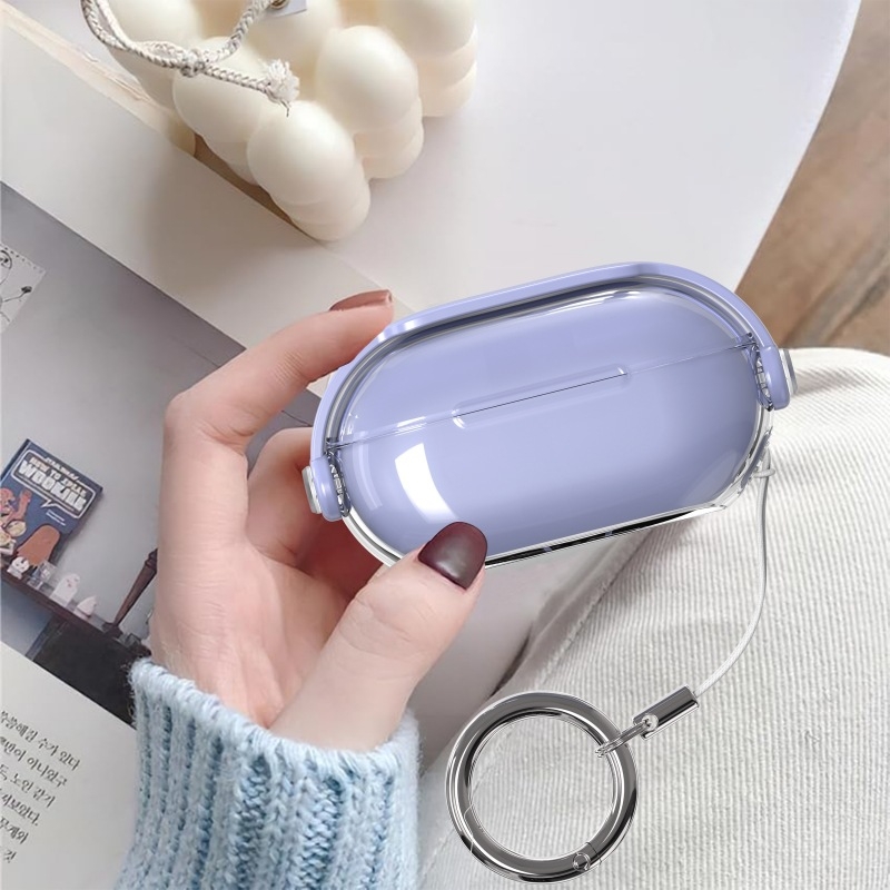 Carcasă de protecție Beats Solo Buds, carcasă transparentă PC/TPU, turnare prin injecție, portabilă, multifuncțională