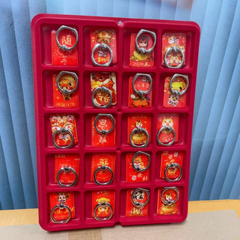 Stalak za telefon s prstenom na stol, dizajn medvjedi crt, elektroplatirani završetak, novogodišnji stil, mogućnost prilagodbe