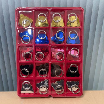 Stalak za telefon s prstenom na stol, dizajn medvjedi crt, elektroplatirani završetak, novogodišnji stil, mogućnost prilagodbe