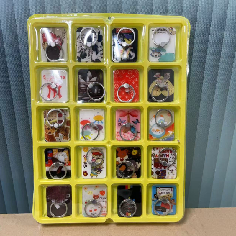 Stalak za telefon s prstenom na stol, dizajn medvjedi crt, elektroplatirani završetak, novogodišnji stil, mogućnost prilagodbe