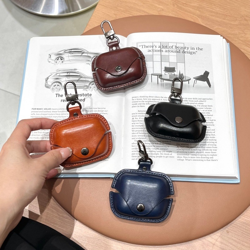 Kožna flip futrola za Shokz OpenDots One E310 Bluetooth slušalicu – reljefno mekano kućište, mogućnost prilagodbe