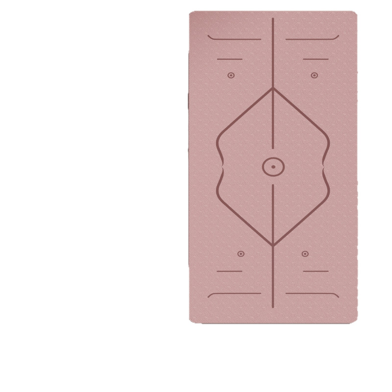 Йога мат от TPE, нехлъзгащ се, с разширена ширина и удебелена конструкция, 6–12 мм, екологичен