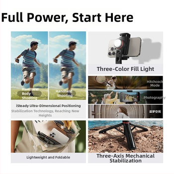 Gimbal stabilizator za pametni telefon, ručni za vlog i livestream, aluminijsko kućište