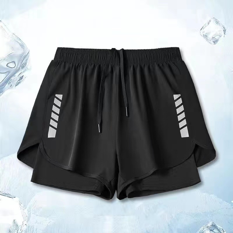 Muške sportske bodybuilding kratke hlače, srednji pojas, poliester 95% smjesa, kratka duljina, mikroelastične