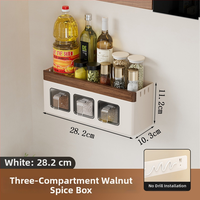 Τοίχο-μονταριστό ράφι κουζίνας για αποθήκευση – Πολυεπίπερο για καπάκια, μαχαίρια, πιρούνες, κουτάλια και μπαχαρικά, από ανθρακούχο χάλυβα, ορθογώνιο σχέδιο