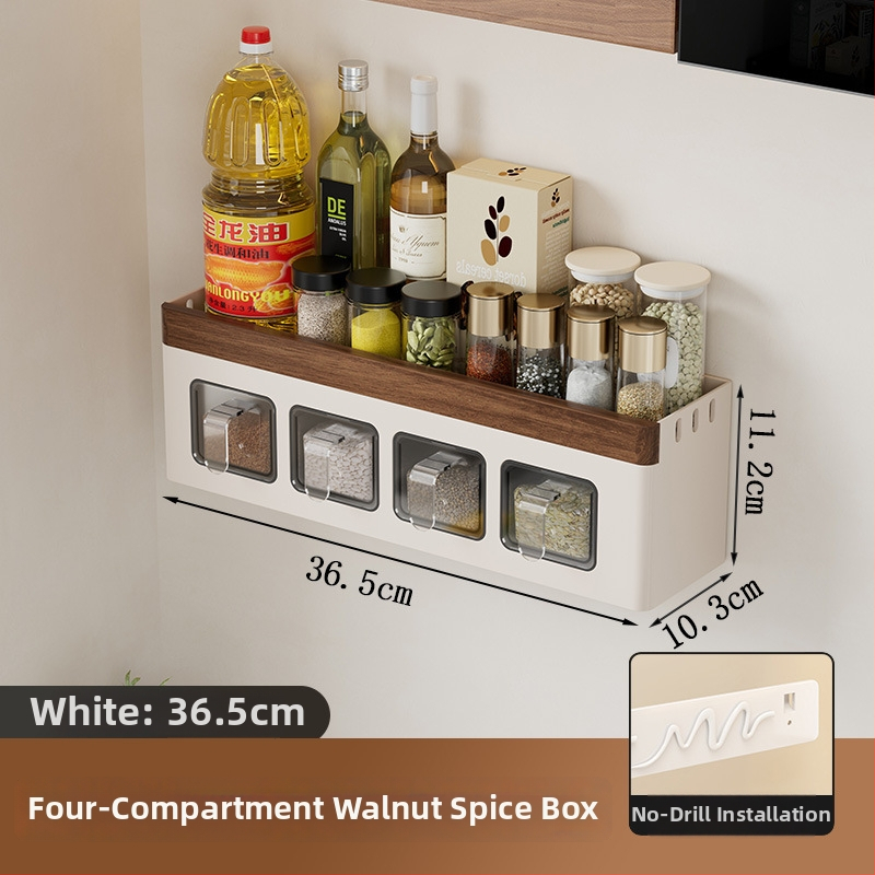 Τοίχο-μονταριστό ράφι κουζίνας για αποθήκευση – Πολυεπίπερο για καπάκια, μαχαίρια, πιρούνες, κουτάλια και μπαχαρικά, από ανθρακούχο χάλυβα, ορθογώνιο σχέδιο