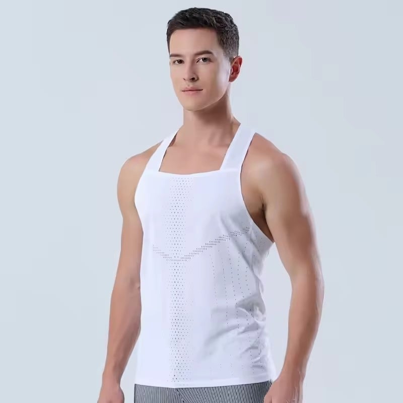 Ανδρικό γιλέκο για τρέξιμο - Αποξήρανση, Διαπνοή, 100% Πολυεστέρας, Μονόχρωμο σχέδιο (Καλοκαίρι-Άνοιξη-Φθινόπωρο)