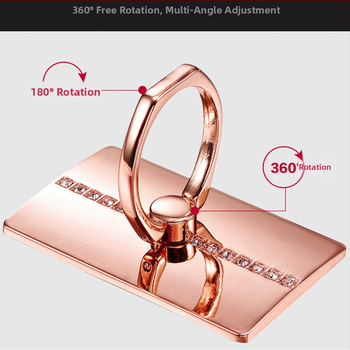 Kovový otočný držiak na telefón/tablet s diamantovou páskou