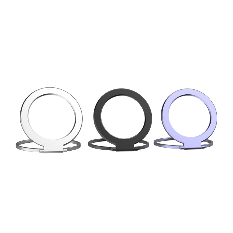 Τηλεφωνική βάση με μαγνητικό δακτύλιο, πτυσσόμενη και φορητή, καθρέφτης για selfies, κράμα αλουμινίου