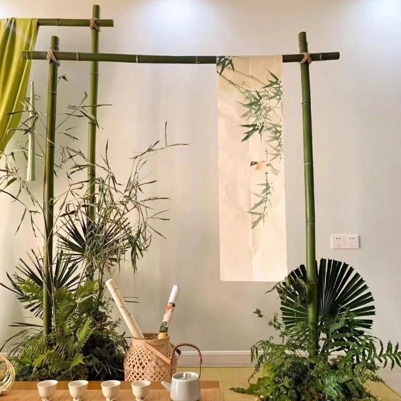 Vjenčani bambusov luk – Vanjski ukrasni stalak, Poklon kutija, Značka Cone, Namijenjeno za vjenčanja