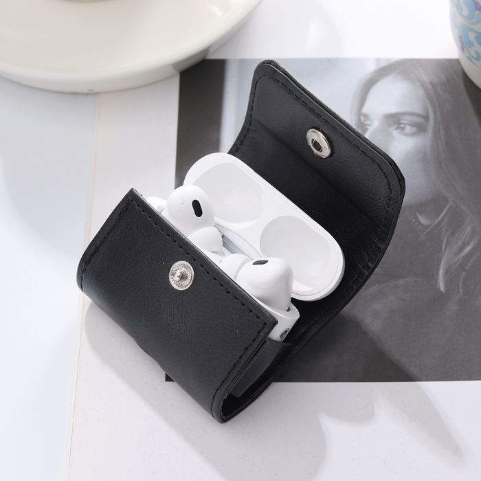 PU kožna futrola za Apple AirPods, univerzalna, embosirani dizajn, podrška prilagodbi