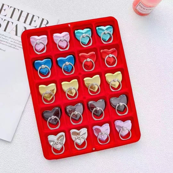 Držiak na telefón s lepiacim štvorcovým dizajnom, PC elektroplating materiál, univerzálny štýl, prispôsobiteľný