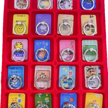 Držiak na telefón s lepiacim štvorcovým dizajnom, PC elektroplating materiál, univerzálny štýl, prispôsobiteľný