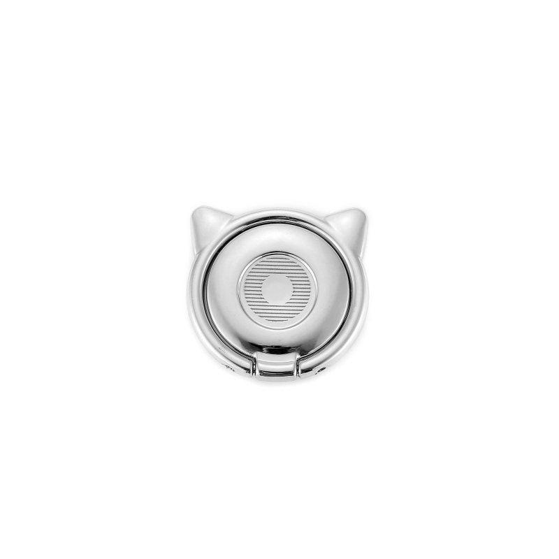 Suport pentru telefon cu urechi de pisică, din aliaj, bază magnetică rotativă la 360°