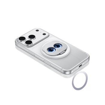 Panda μαγνητική βάση κινητού, διπλής πτυχής, MagSafe συμβατή, 360° περιστροφή, μεταλλική, καθολική