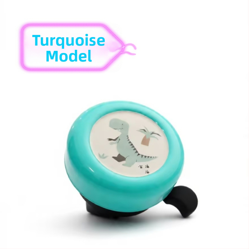 Detský zvonček na bicykel, model Red Heart Cartoon, značka Green Riding Morning Star, materiál plast, priemer 54 mm, kód produktu 11A-54.