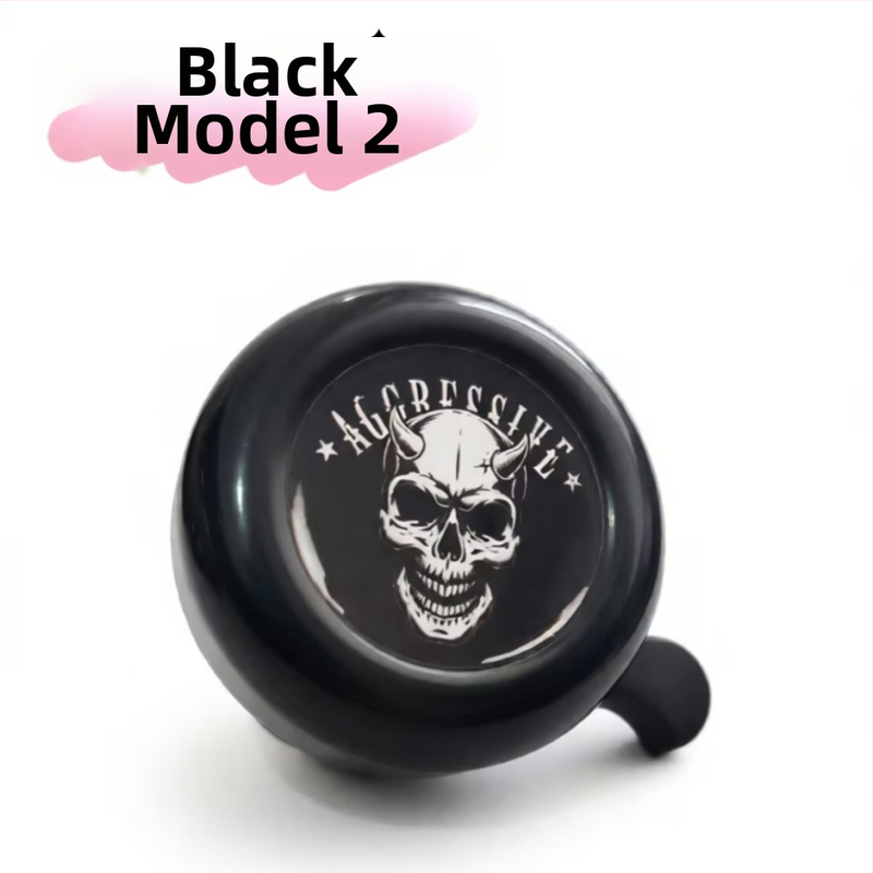 Detský zvonček na bicykel, model Red Heart Cartoon, značka Green Riding Morning Star, materiál plast, priemer 54 mm, kód produktu 11A-54.