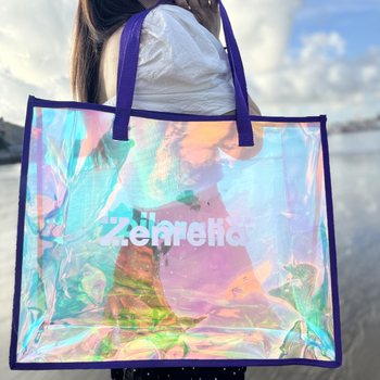 PVC laserska tote torba, prozirni PP plast, dvostruka debljina 60, De baby, mogućnost privatne oznake
