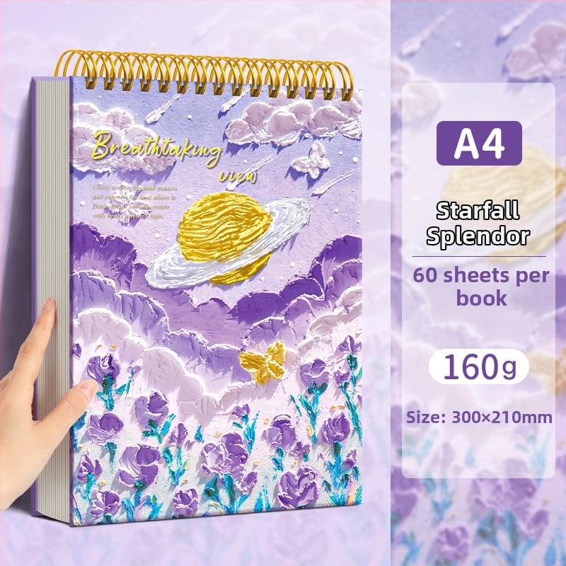 Τετράδιο σκίτσων ελαιογραφίας Four Seasons, μοντέλο Sjnh-oil painting sketchbook, σειρά Oil painting sketchbook, 80 φύλλα, χαρτί 80 g/m²