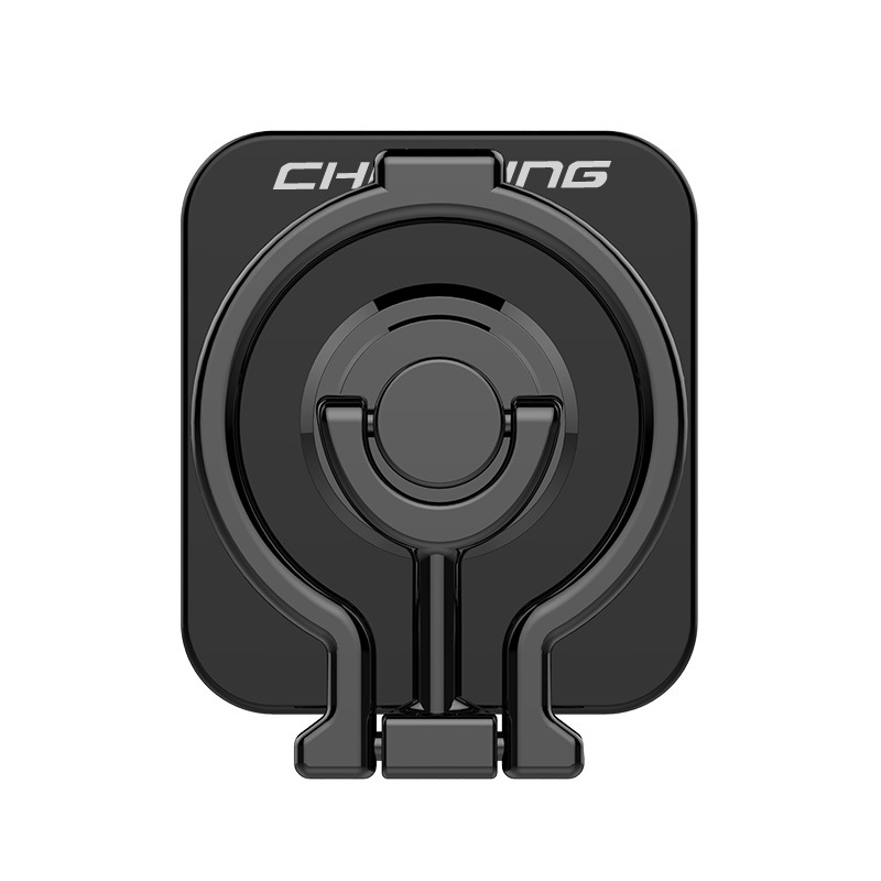 Επιτραπέζιος στήριγμα τηλεφώνου με πτυσσόμενη βάση από κράμα, κάθετα και οριζόντια ενσωματωμένο, με πίσω δακτυλίδι κόλλησης