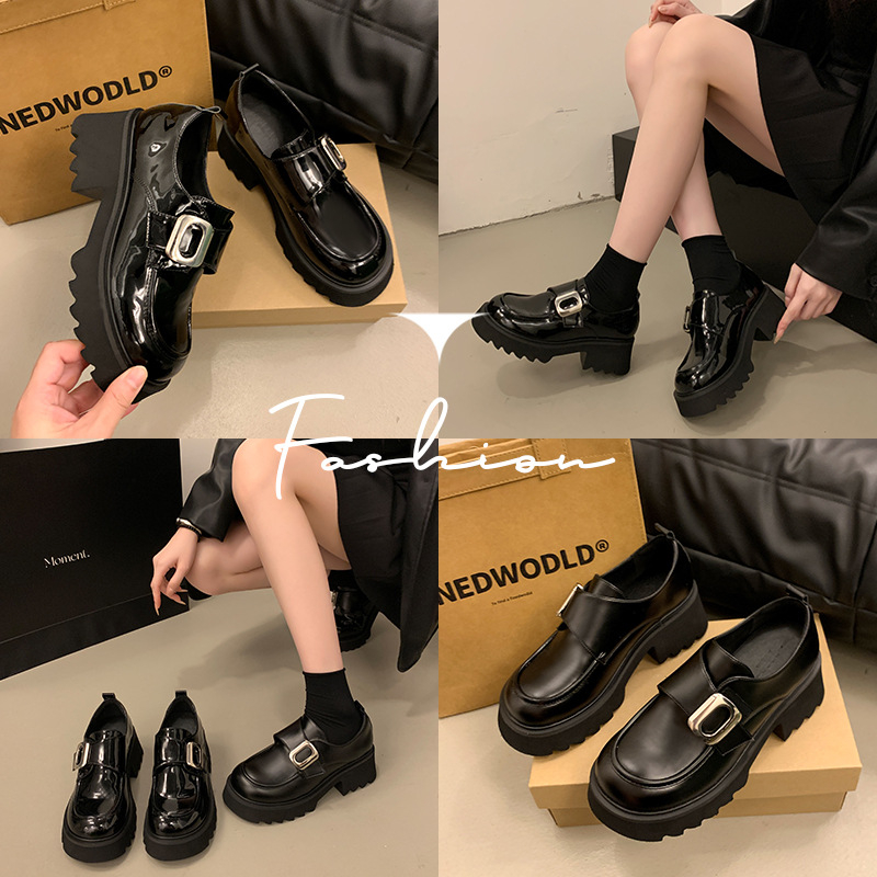 Γυναικείοι λοφέρς από μικροϊνό, με στρογγυλό δάχτυλο, πλατφόρμα 6–8 εκ.