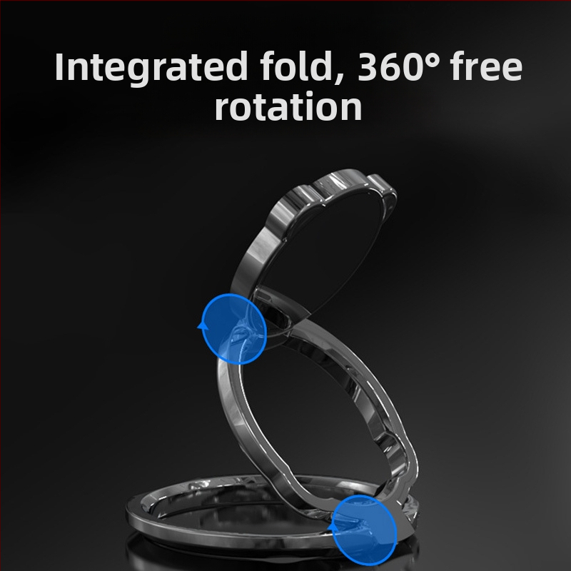 Στήριγμα κινητού με δαχτυλιδιού από κράμα, αναδιπλούμενο, Γενικό μοντέλο, Γενικό στυλ, δυνατότητα προσαρμογής