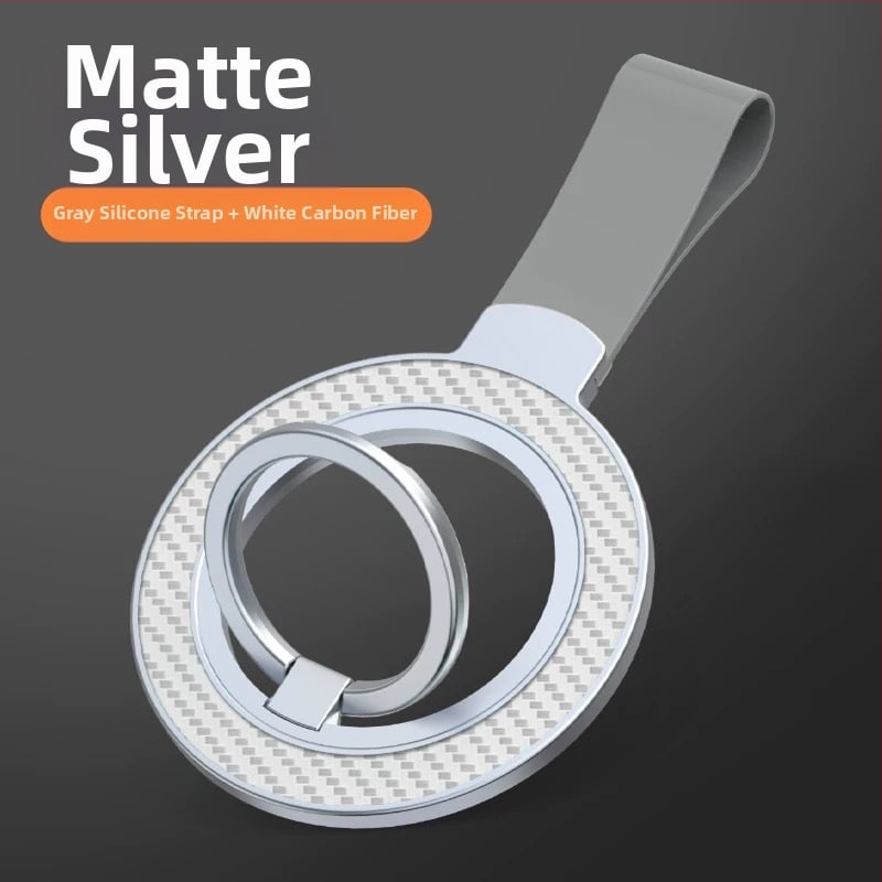 Κράτημα δαχτυλιδιού για κινητό, μαγνητικό, κράμα ψευδαργύρου + σιλικόνης, καθολικό, με δυνατότητα προσαρμογής