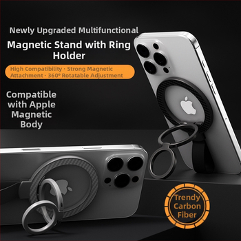 Suport MagSafe dublu-fațial magnetic pentru telefon - bază de birou din aliaj, compatibilitate universală