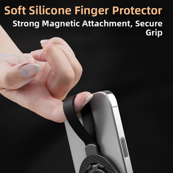 Suport MagSafe dublu-fațial magnetic pentru telefon - bază de birou din aliaj, compatibilitate universală