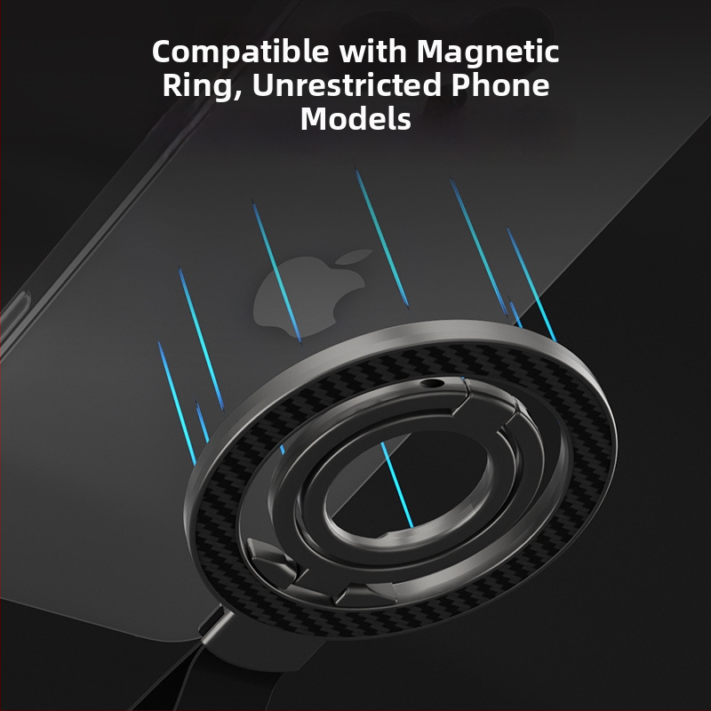 Suport MagSafe dublu-fațial magnetic pentru telefon - bază de birou din aliaj, compatibilitate universală