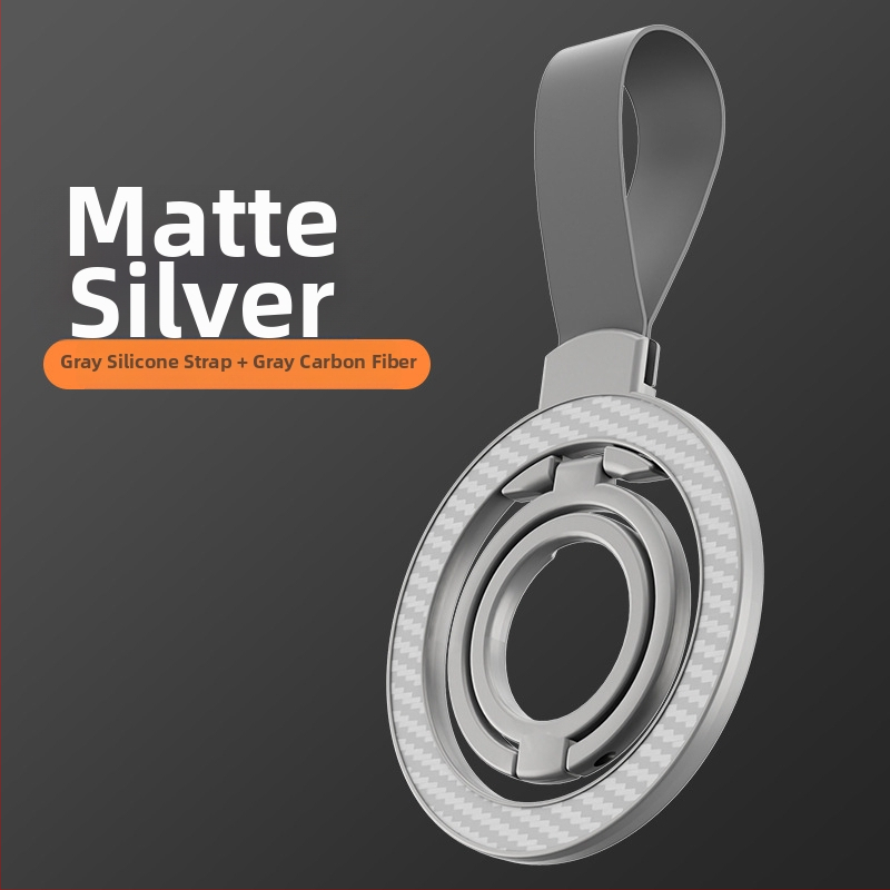 Suport MagSafe dublu-fațial magnetic pentru telefon - bază de birou din aliaj, compatibilitate universală