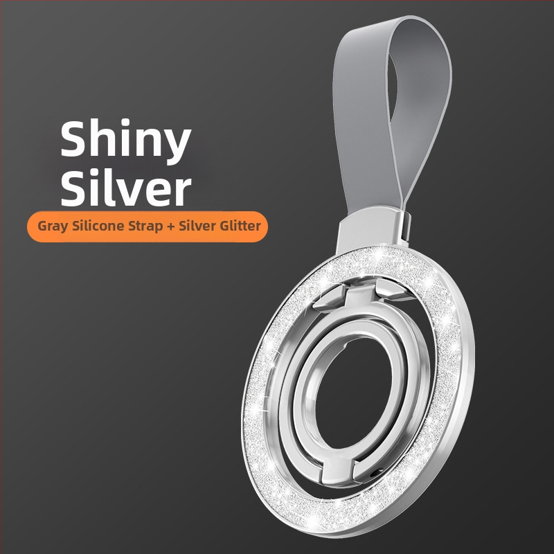 Suport MagSafe dublu-fațial magnetic pentru telefon - bază de birou din aliaj, compatibilitate universală