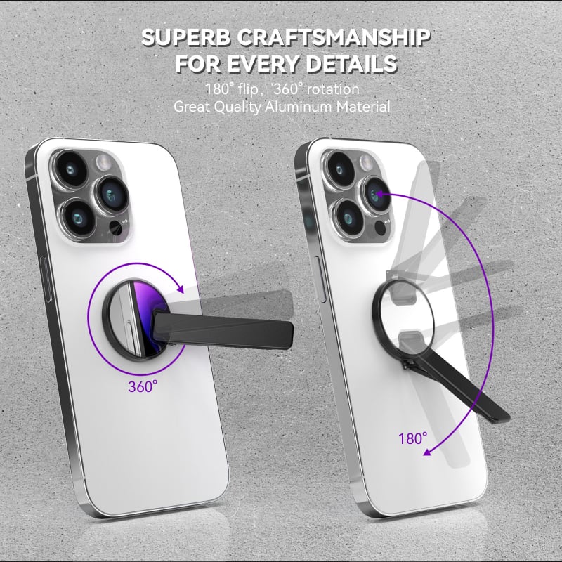 R-JUST επιτραπέζιο σταντ με δαχτυλιοειδές στήριγμα, μοντέλο HZ31, κράμα αλουμινίου, γενικός σχεδιασμός