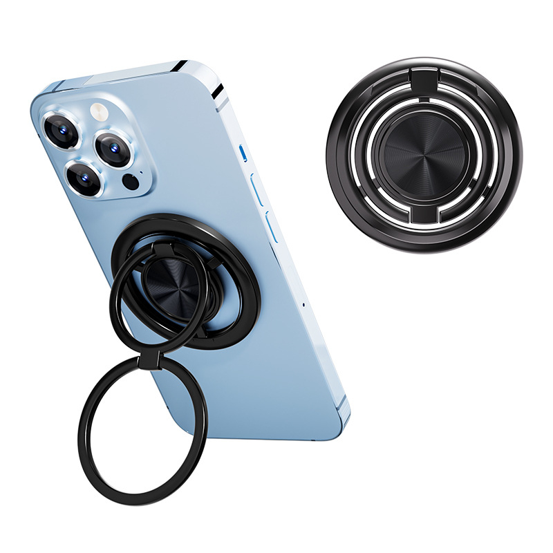 Suport magnetic pentru deget și stand de masă pentru telefon, rotație la 360°, metal