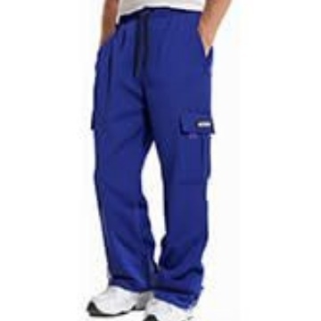 Pantaloni bărbați cu buzunare multiple, croială lejeră, poliester, culoare uni, pentru drumeții în aer liber vara, primăvara și toamna