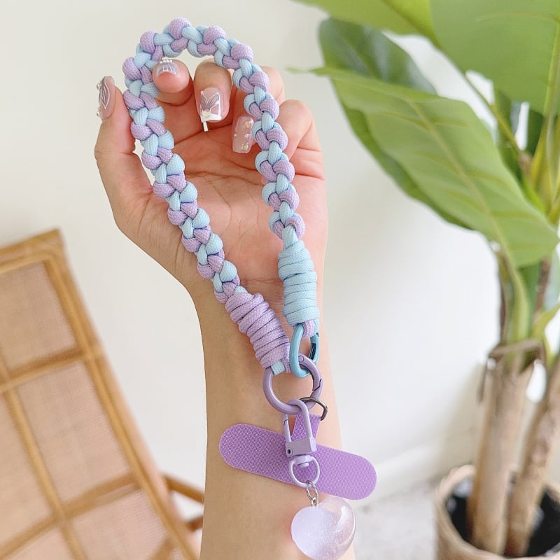 Αλυσίδα θήκης smartphone με σχέδιο καρδιάς από τρία νήματα και κορδόνι αποφυγής απώλειας — χειρολαβή (Τύπος: Δαχτυλίδι-στήριγμα; Υλικό: Άλλο; Στυλ: Γενικό; Υποστήριξη προσωποποίησης: Υποστηρίζεται)