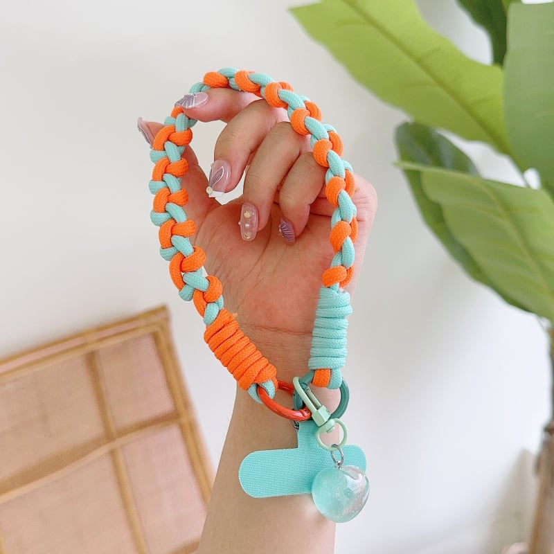 Αλυσίδα θήκης smartphone με σχέδιο καρδιάς από τρία νήματα και κορδόνι αποφυγής απώλειας — χειρολαβή (Τύπος: Δαχτυλίδι-στήριγμα; Υλικό: Άλλο; Στυλ: Γενικό; Υποστήριξη προσωποποίησης: Υποστηρίζεται)