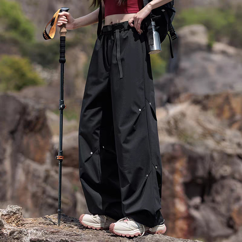 Pantaloni de drumeție unisex din softshell, uscare rapidă, primăvară-toamnă – rezistenți la vânt, talie elastică cu curea, croială dreaptă, pentru activități în aer liber, trei funcții de protecție