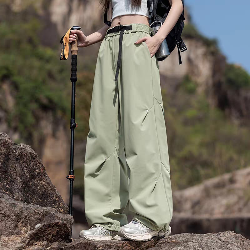 Pantaloni de drumeție unisex din softshell, uscare rapidă, primăvară-toamnă – rezistenți la vânt, talie elastică cu curea, croială dreaptă, pentru activități în aer liber, trei funcții de protecție