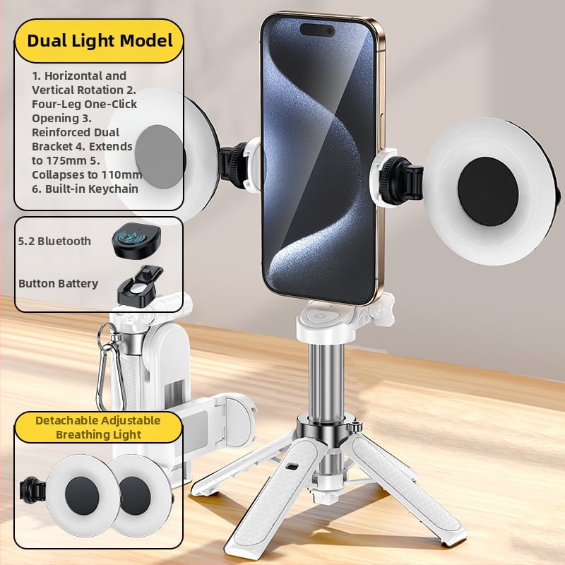 Селфи палка с трипод, преносима и разтегателна, алуминиева сплав конструкция, дистанционно управление, Bluetooth