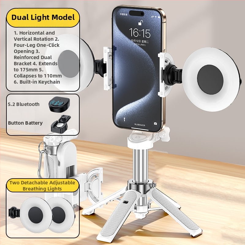 Селфи палка с трипод, преносима и разтегателна, алуминиева сплав конструкция, дистанционно управление, Bluetooth