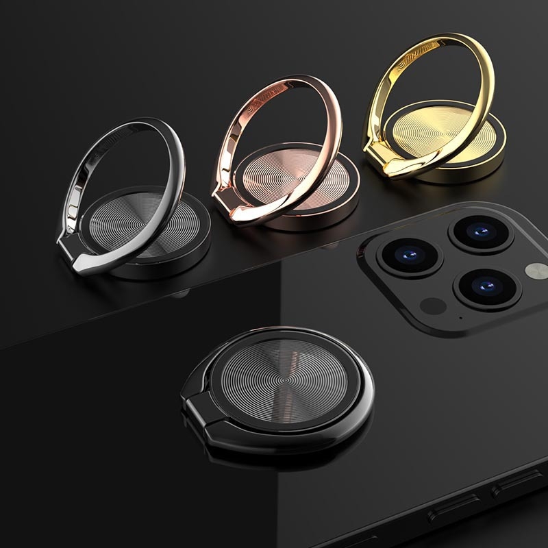 Can suport magnetic pentru telefon cu inel metalic, aliaj de zinc, universal, rotire la 360°, compatibil cu Apple, Huawei, Xiaomi, Vivo, Oppo, personalizare logo disponibil