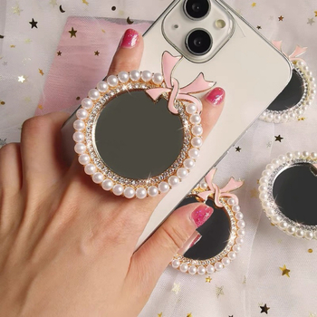 Suport pentru oglindă de machiaj pentru telefonul mobil — structură metalică, lazy bracket, stil universal — XXX