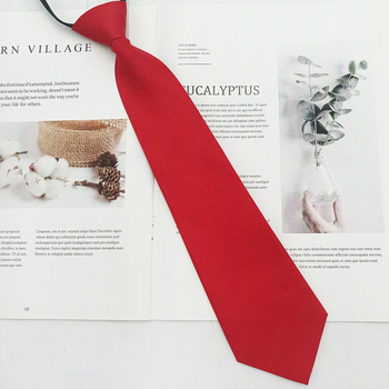 Cravată de damă cu fermoar — finisaj satin, stil săgeată, design cu fermoar, fibre poliesterice, căptușeală poliesterică