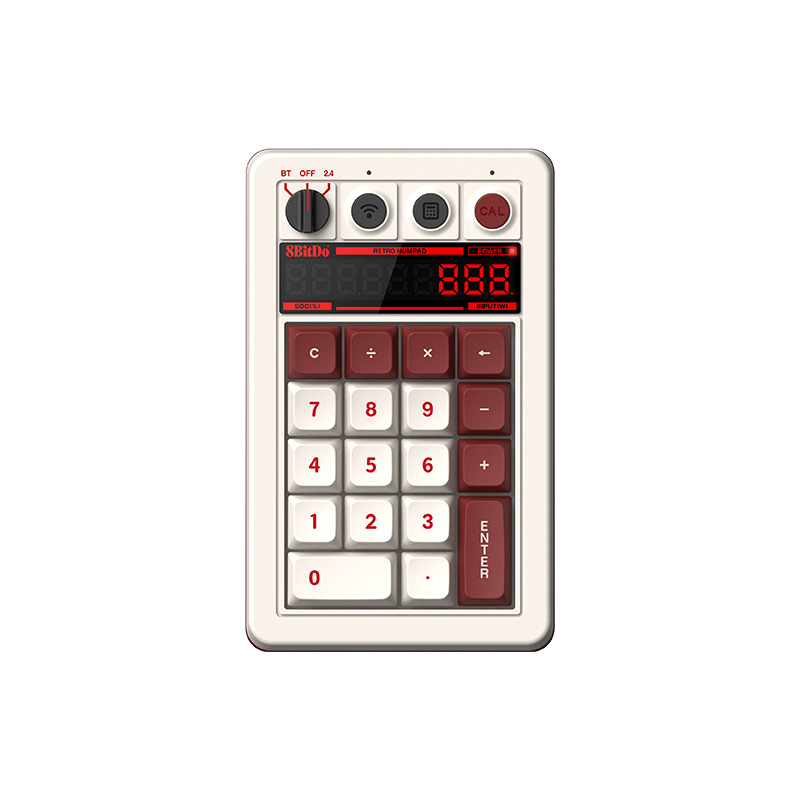 Baritang Retro18 mehanička numerička tipkovnica, tro-modni način povezivanja za PC, uključuje 2,4G prijemnik i USB kabel, težina 596 g