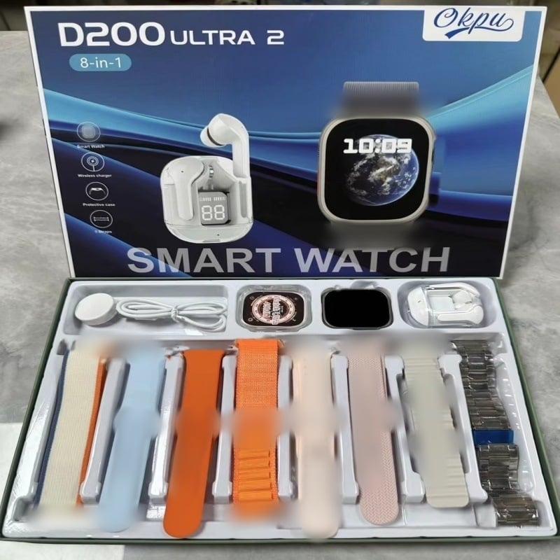 Pametni sat s Bluetooth slušalicama u kompletu, dnevna vodootpornost, mjerenje otkucaja srca, krvnog tlaka, zasićenost kisikom, praćenje sna