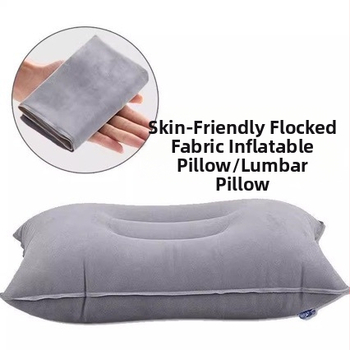 Nafukljiv jastuk za vrat za putovanja, U-oblik, PVC, težina 80 g, za 1 osobu