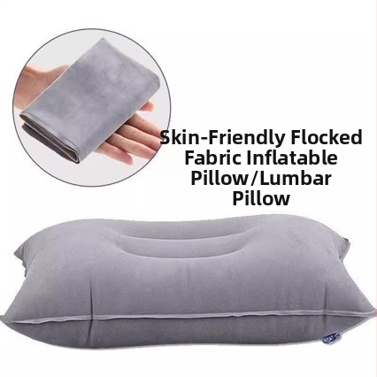 Nafukljiv jastuk za vrat za putovanja, U-oblik, PVC, težina 80 g, za 1 osobu